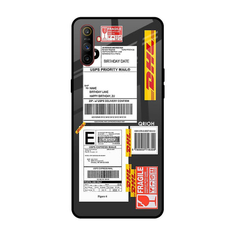 Cool Barcode Label Realme C3 Glass Back Cover Online