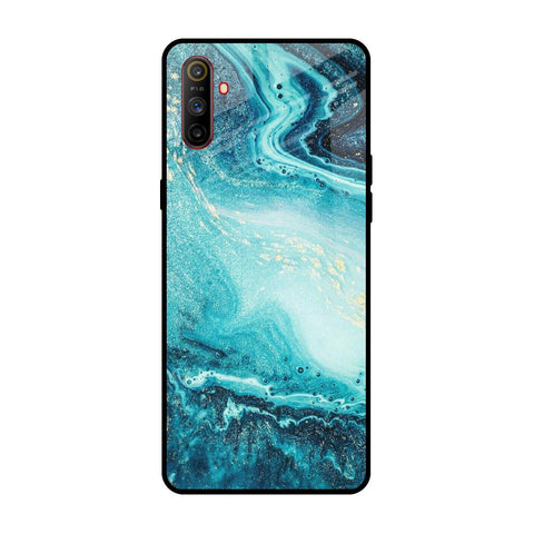 Sea Water Realme C3 Glass Back Cover Online