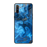 Gold Sprinkle Realme C3 Glass Back Cover Online