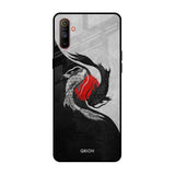 Japanese Art Realme C3 Glass Back Cover Online