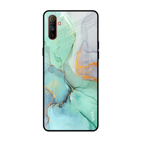 Green Marble Realme C3 Glass Back Cover Online
