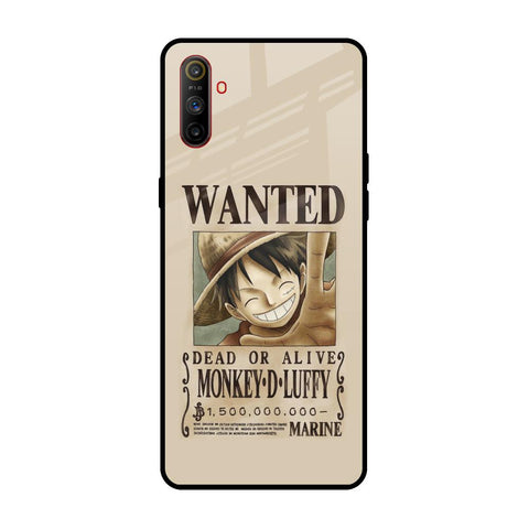 Luffy Wanted Realme C3 Glass Back Cover Online