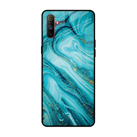 Ocean Marble Realme C3 Glass Back Cover Online