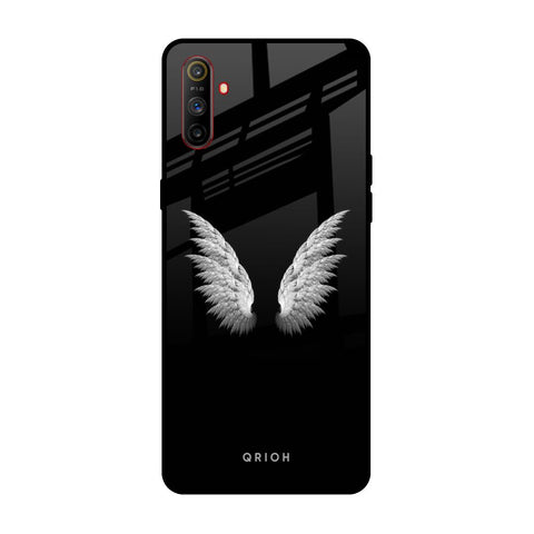 White Angel Wings Realme C3 Glass Back Cover Online