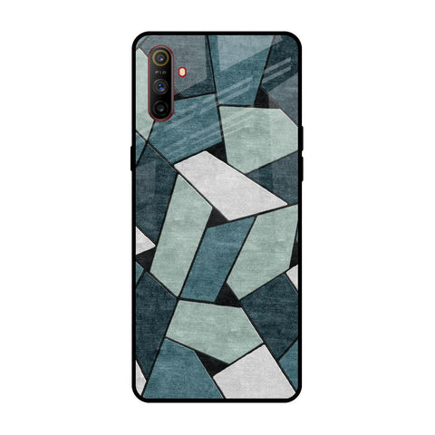 Abstact Tiles Realme C3 Glass Back Cover Online