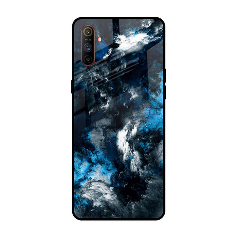 Cloudy Dust Realme C3 Glass Back Cover Online