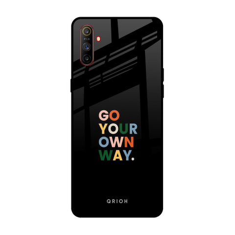 Go Your Own Way Realme C3 Glass Back Cover Online