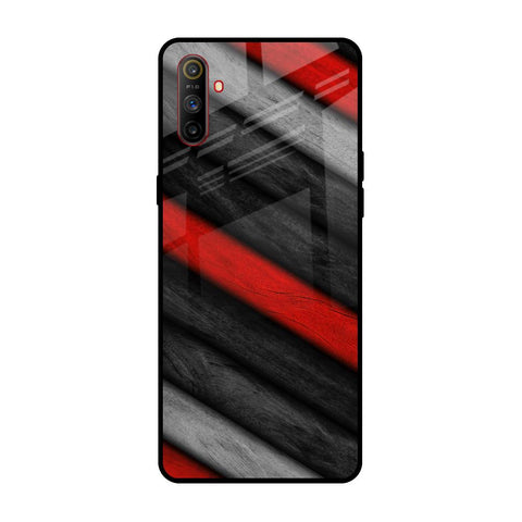 Soft Wooden Texture Realme C3 Glass Back Cover Online