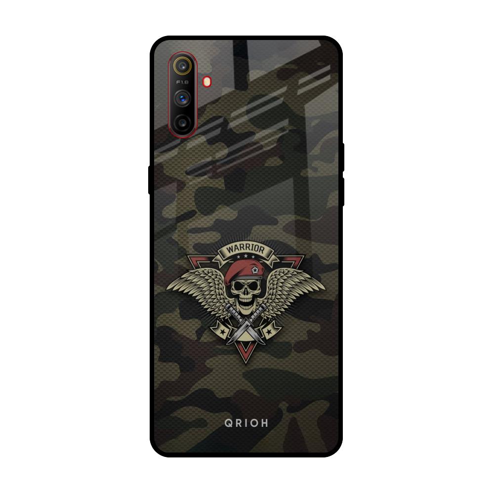 Army Warrior Realme C3 Glass Back Cover Online