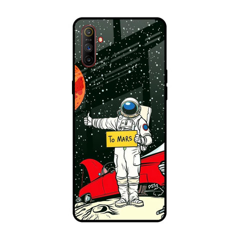Astronaut on Mars Realme C3 Glass Back Cover Online