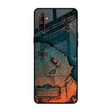 Geographical Map Realme C3 Glass Back Cover Online