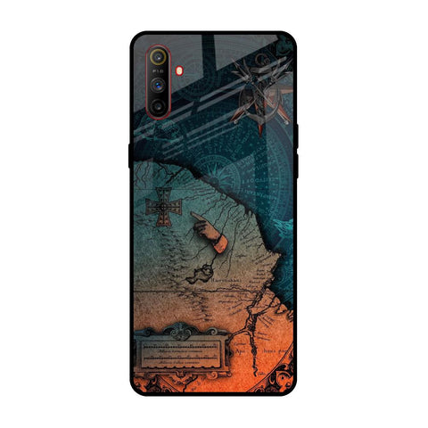Geographical Map Realme C3 Glass Back Cover Online
