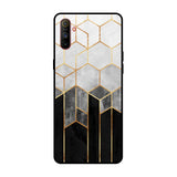 Tricolor Pattern Realme C3 Glass Back Cover Online