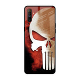 Red Skull Realme C3 Glass Back Cover Online