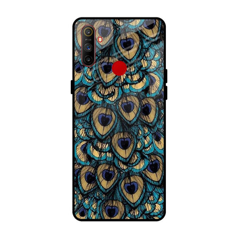 Peacock Feathers Realme C3 Glass Cases & Covers Online