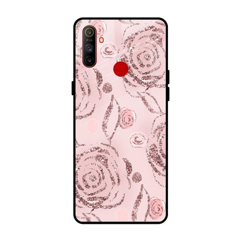 Shimmer Roses Realme C3 Glass Cases & Covers Online