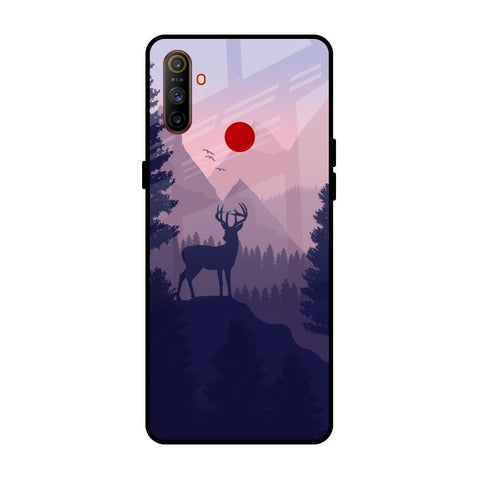 Deer In Night Realme C3 Glass Cases & Covers Online