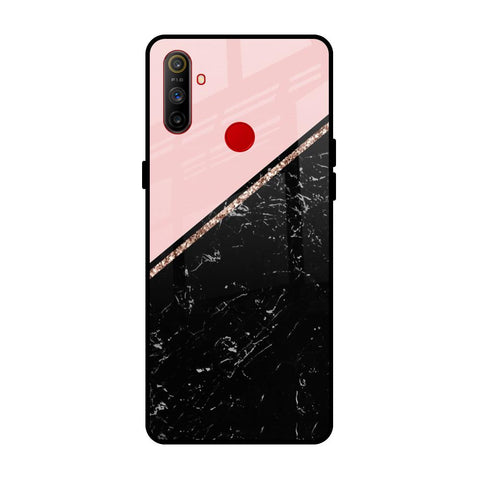 Marble Texture Pink Realme C3 Glass Cases & Covers Online