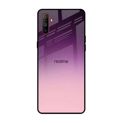 Purple Gradient Realme C3 Glass Back Cover Online