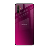 Pink Burst Realme C3 Glass Back Cover Online