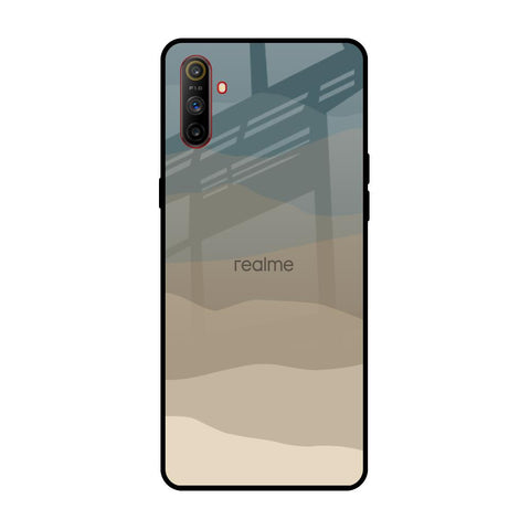 Abstract Mountain Pattern Realme C3 Glass Back Cover Online