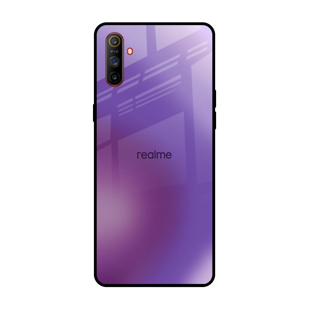 Ultraviolet Gradient Realme C3 Glass Back Cover Online