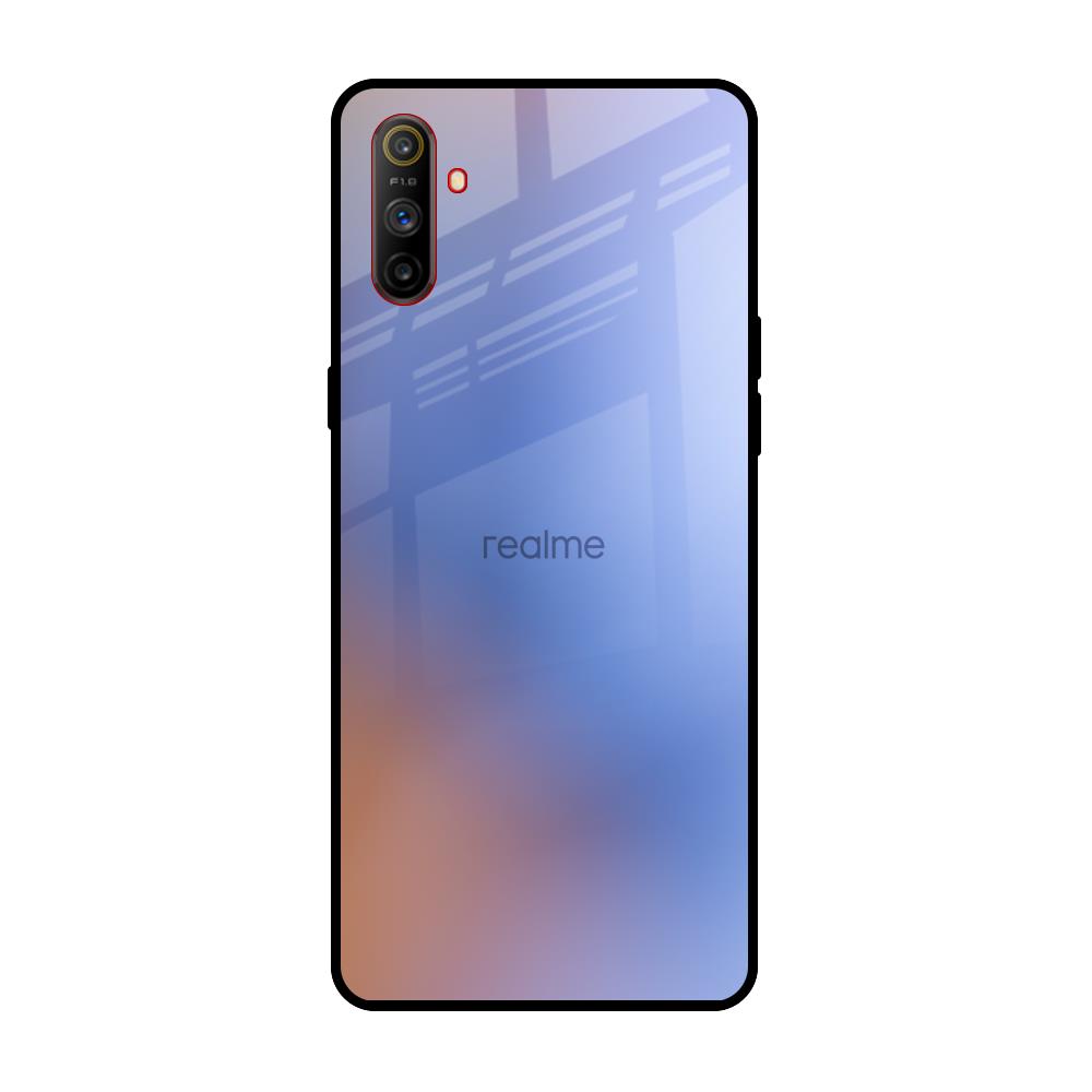 Blue Aura Realme C3 Glass Back Cover Online