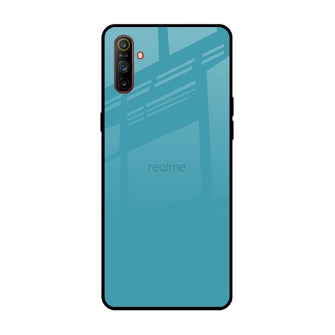 Oceanic Turquiose Realme C3 Glass Back Cover Online