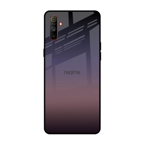 Grey Ombre Realme C3 Glass Back Cover Online
