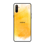 Rustic Orange Realme C3 Glass Back Cover Online