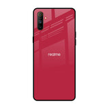 Solo Maroon Realme C3 Glass Back Cover Online