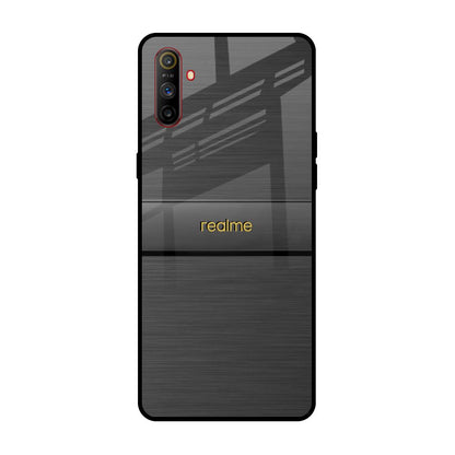 Grey Metallic Glass Realme C3 Glass Back Cover Online