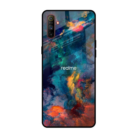 Colored Storm Realme C3 Glass Back Cover Online