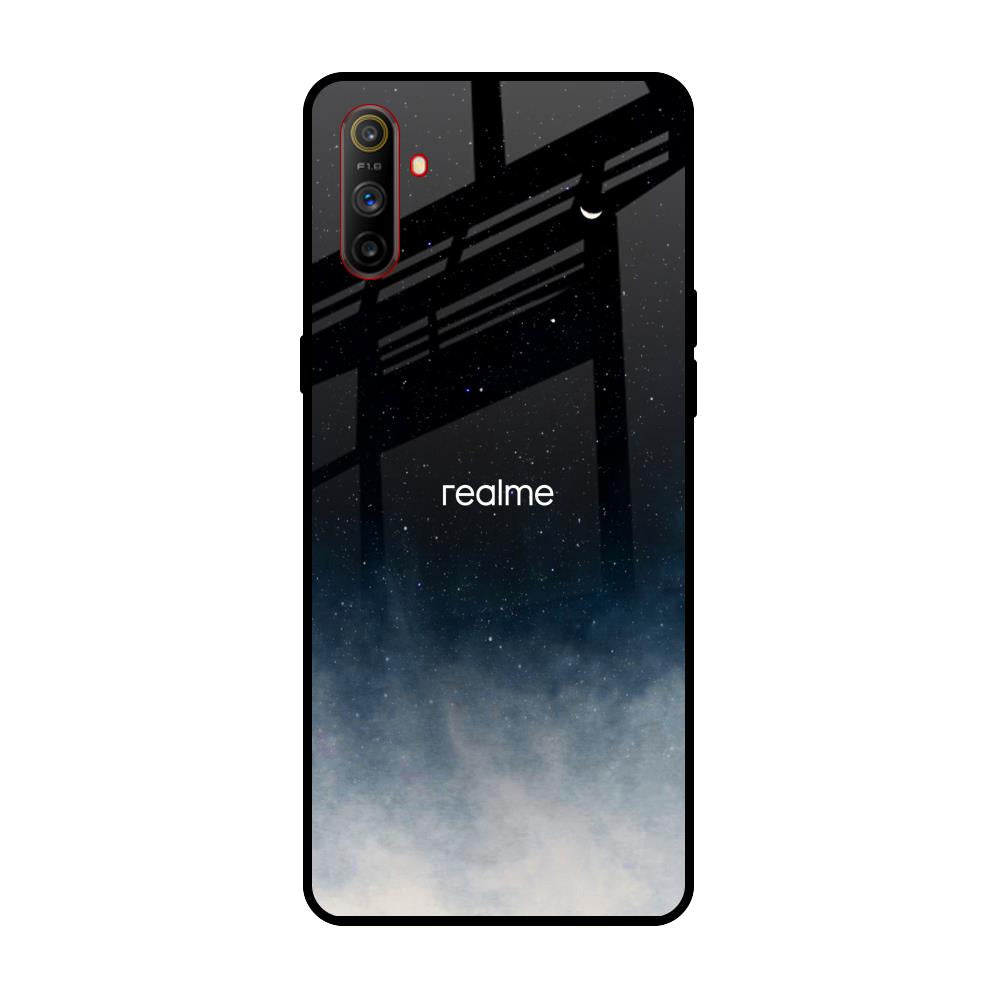 Aesthetic Sky Realme C3 Glass Back Cover Online