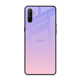 Lavender Gradient Realme C3 Glass Back Cover Online