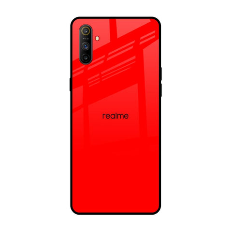 Blood Red Realme C3 Glass Back Cover Online