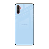 Pastel Sky Blue Realme C3 Glass Back Cover Online