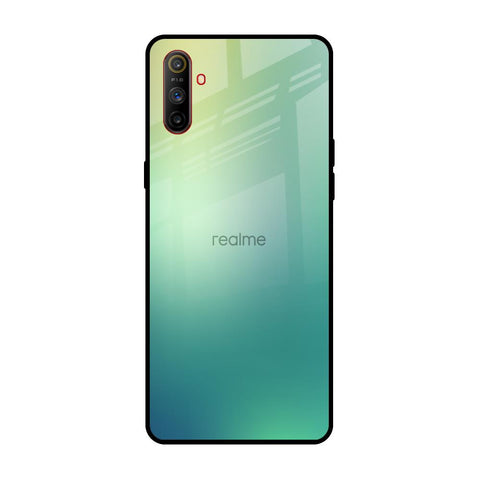 Dusty Green Realme C3 Glass Back Cover Online