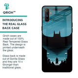 Cyan Bat Glass Case for Realme C3