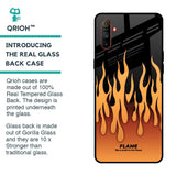 Fire Flame Glass Case for Realme C3