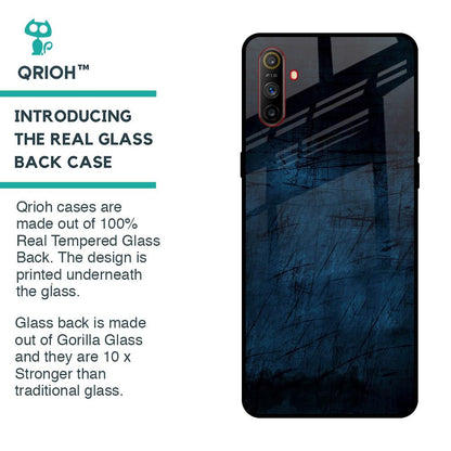 Dark Blue Grunge Glass Case for Realme C3