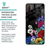 Rose Flower Bunch Art Glass Case for Realme C3