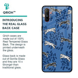 Blue Cheetah Glass Case for Realme C3
