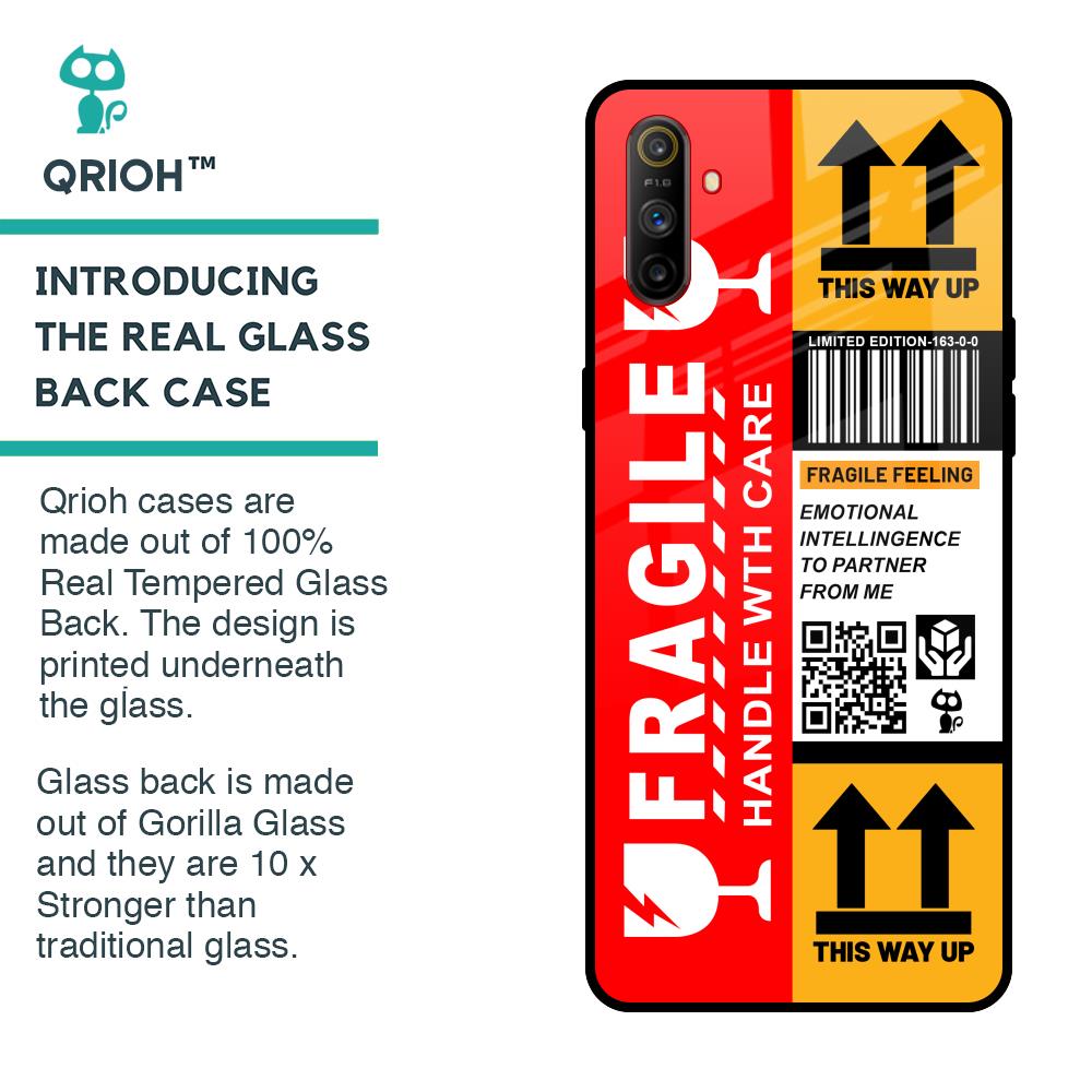 Handle With Care Glass Case for Realme C3