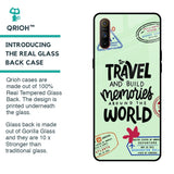 Travel Stamps Glass Case for Realme C3