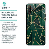 Abstract Green Glass Case For Realme C3