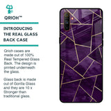 Geometric Purple Glass Case For Realme C3