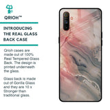 Pink And Grey Marble Glass Case For Realme C3