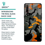 Camouflage Orange Glass Case For Realme C3