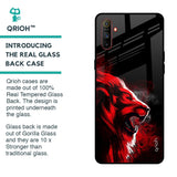 Red Angry Lion Glass Case for Realme C3